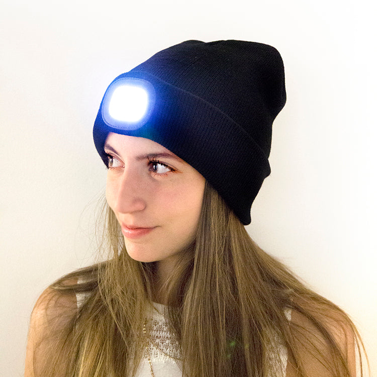Rechargeable Light-Up Beanie | LED Winter Hat for Kids & Adults