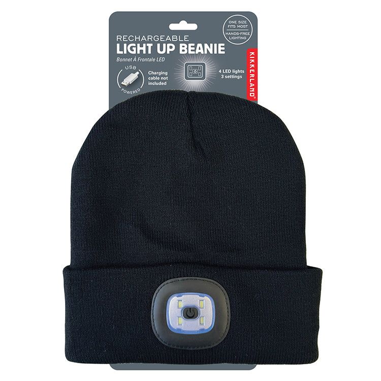 Rechargeable Light-Up Beanie | LED Winter Hat for Kids & Adults