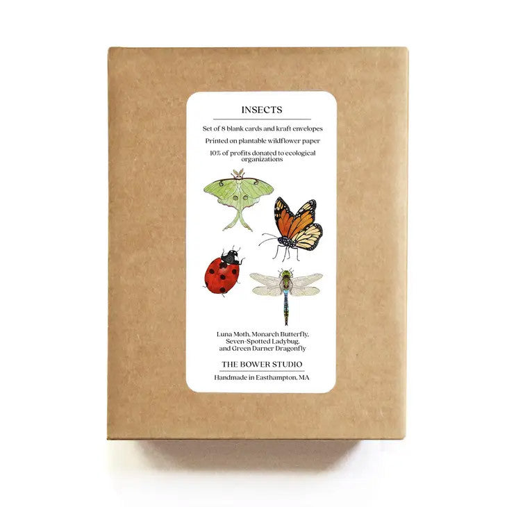 Plantable Wildflower Seed Paper Insect Card Set