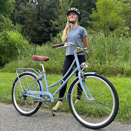 AVASTA 26" 6 Speed Hybrid Cruiser Black Tires Bike - Astrid