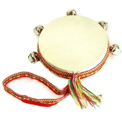 Damasas Drum with Bells and Fabric Loop