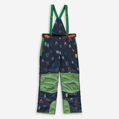 Kids Waterproof Blizzard Snowpants - Insulated, Trapper Print | Muddy Puddles 