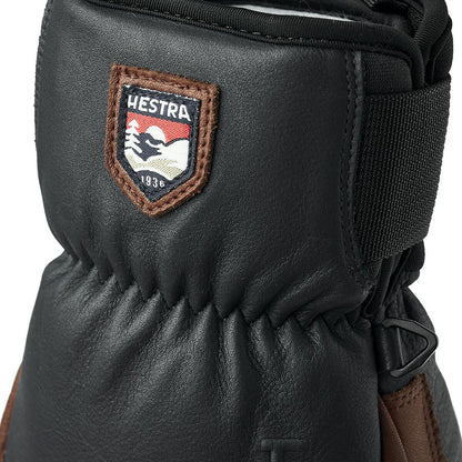 adult-fall-line-leather-mitten-3-finger-hestra | 