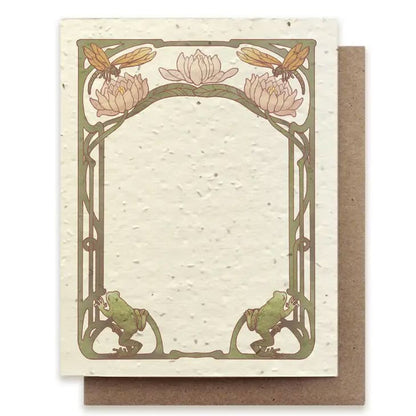 Plantable Wildflower Seed Paper Ponside Flat Notecard Set