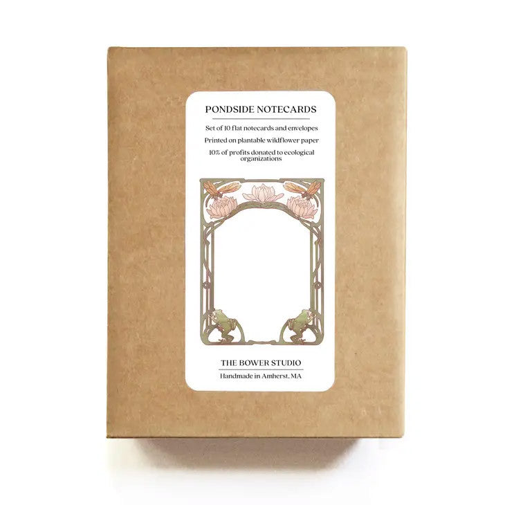 Plantable Wildflower Seed Paper Ponside Flat Notecard Set