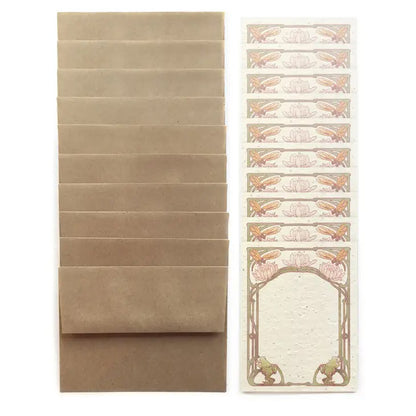 Plantable Wildflower Seed Paper Ponside Flat Notecard Set