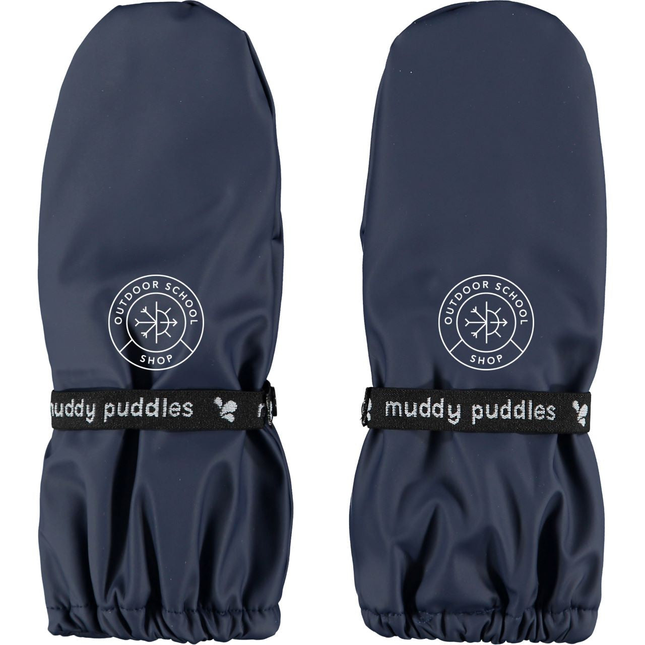 Kids ODSS Fleece Lined Recycled Rain Mittens - Warm Lining | ODSS #color_navy