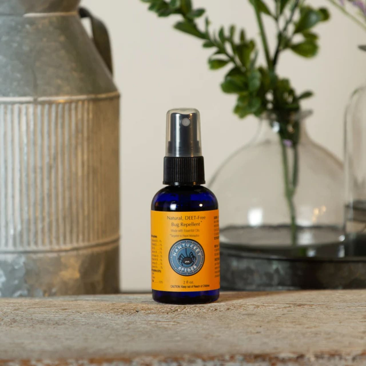 Natural Bug Repellent for People Spray - Gentle yet Effective, Safe | Nantucket Spider 