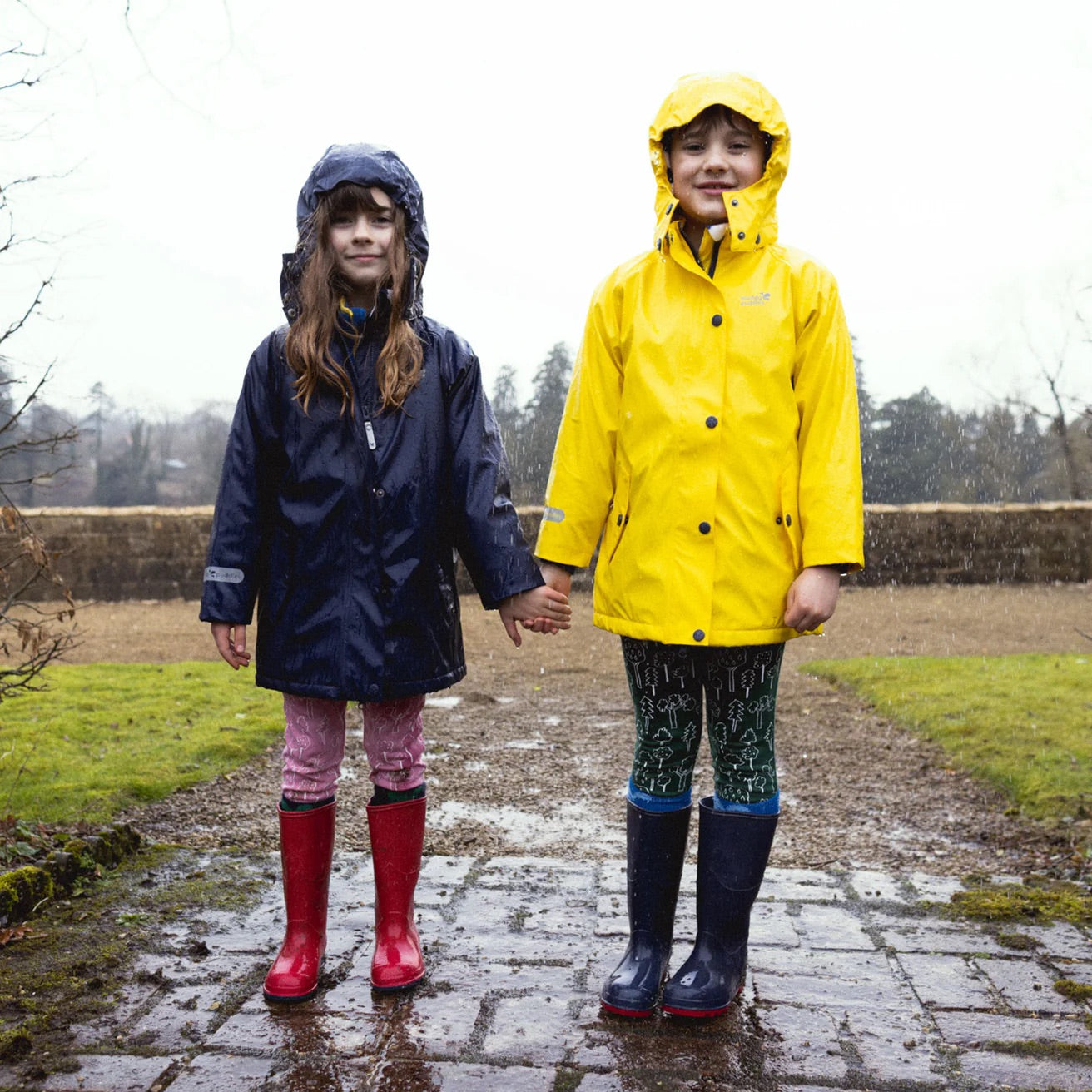 Kids Fleece Lined Puddleflex Rain Jacket - Waterproof, Warm, PU | Muddy Puddles 