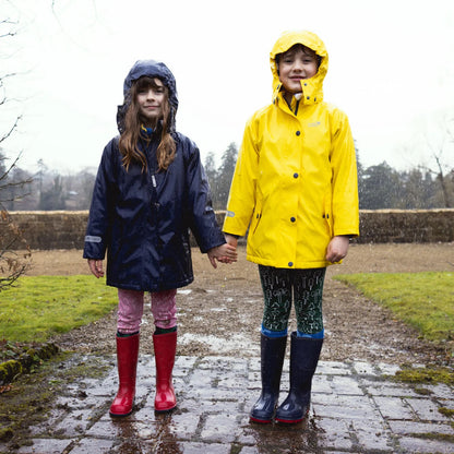 Kids Fleece Lined Puddleflex Rain Jacket - Waterproof, Warm, PU | Muddy Puddles 