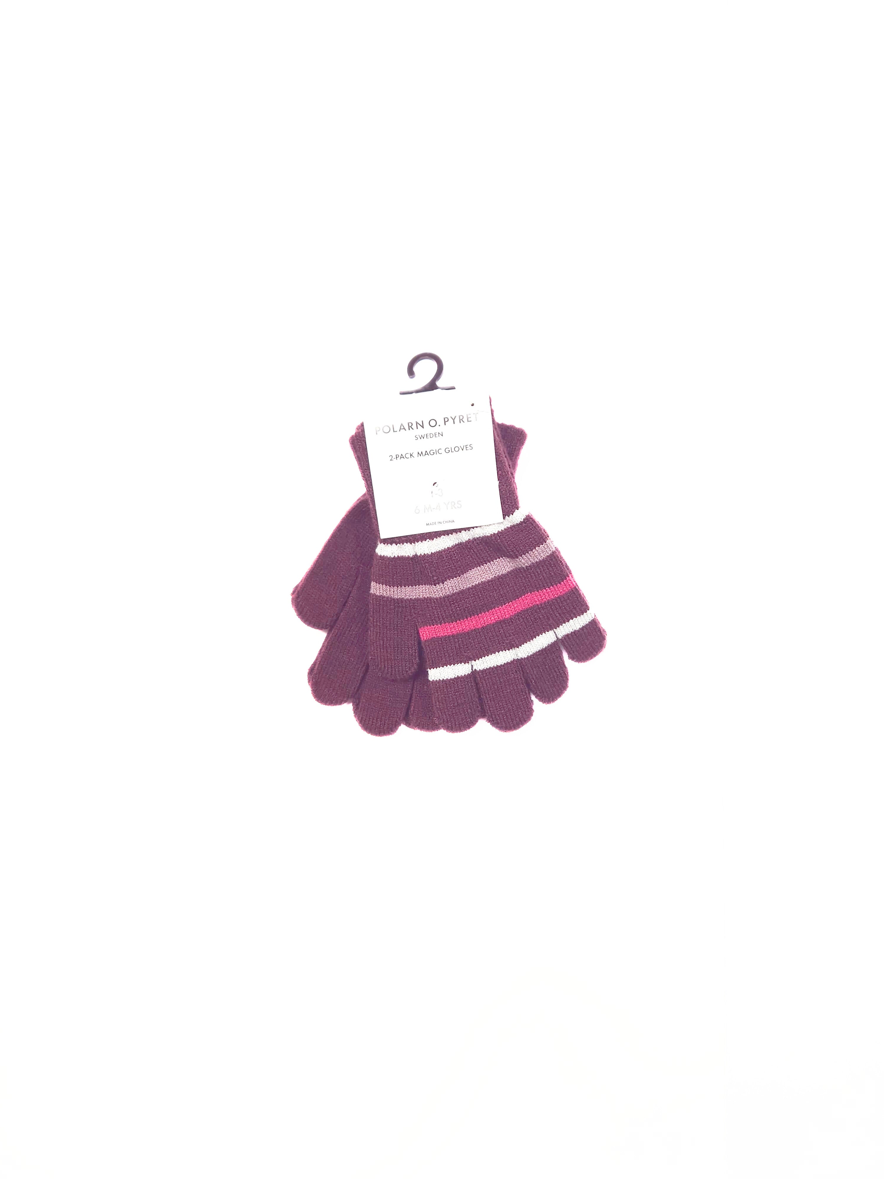 Knitted stretch gloves 2PAIRS