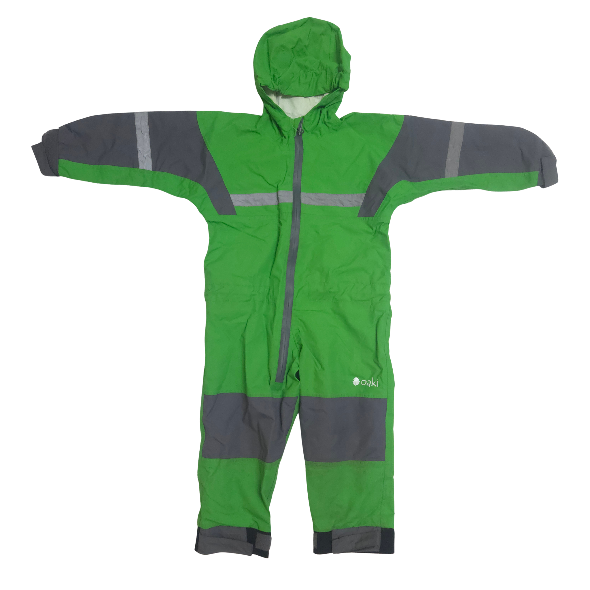 ODSS (Re)PLAY - Oaki Rain Suit. Size 2-3Y green front