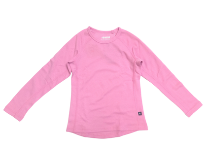 ODSS (Re)PLAY - Reima Base Layer Set. Size 6-7Y pink top front