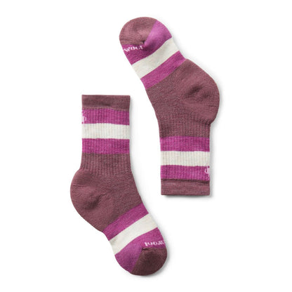 Kids Merino Wool Hike Striped Crew Sock - Full Cushion | Smartwool 