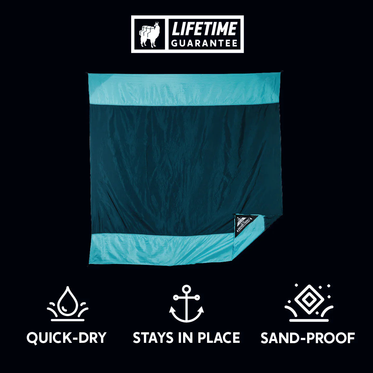 Parasheet Beach Blanket | Grand Truck | #color_blue-lagoon