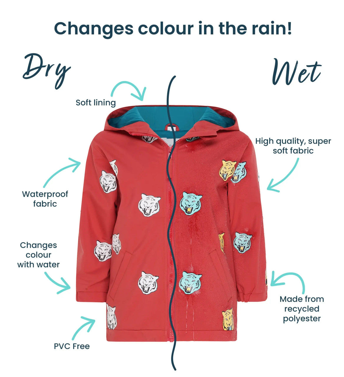 Color Changing Rain Coat 