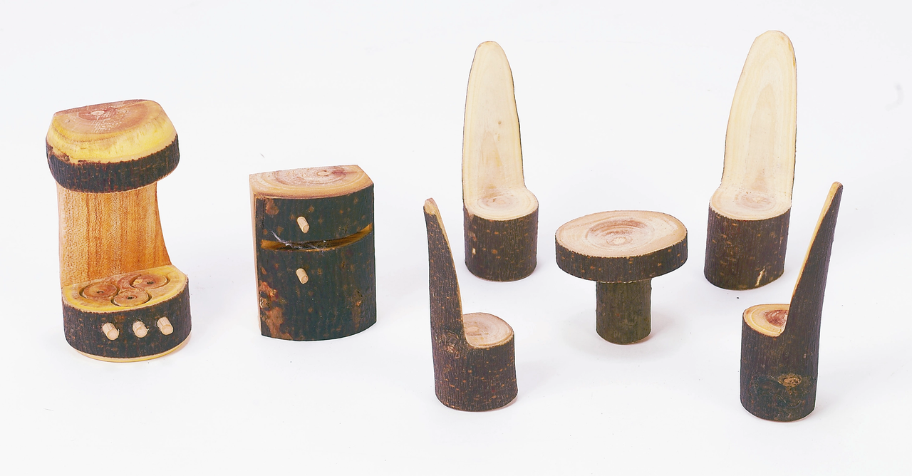 Tree Blocks Small Kitchen Furniture Set