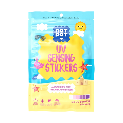Kids Sun Stickers UV Detection Patches - Sunscreen Reminder Dots | NATPAT