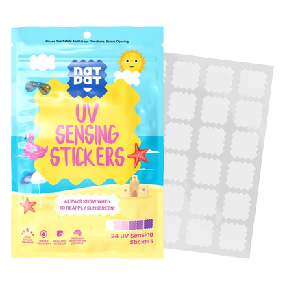 Kids Sun Stickers UV Detection Patches - Sunscreen Reminder Dots | NATPAT
