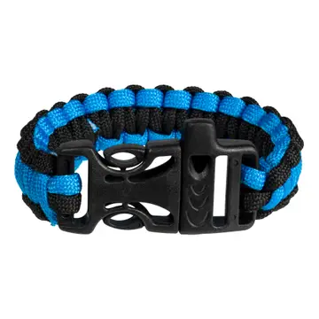 Outdoor Discovery Survival Bracelet with Whistle