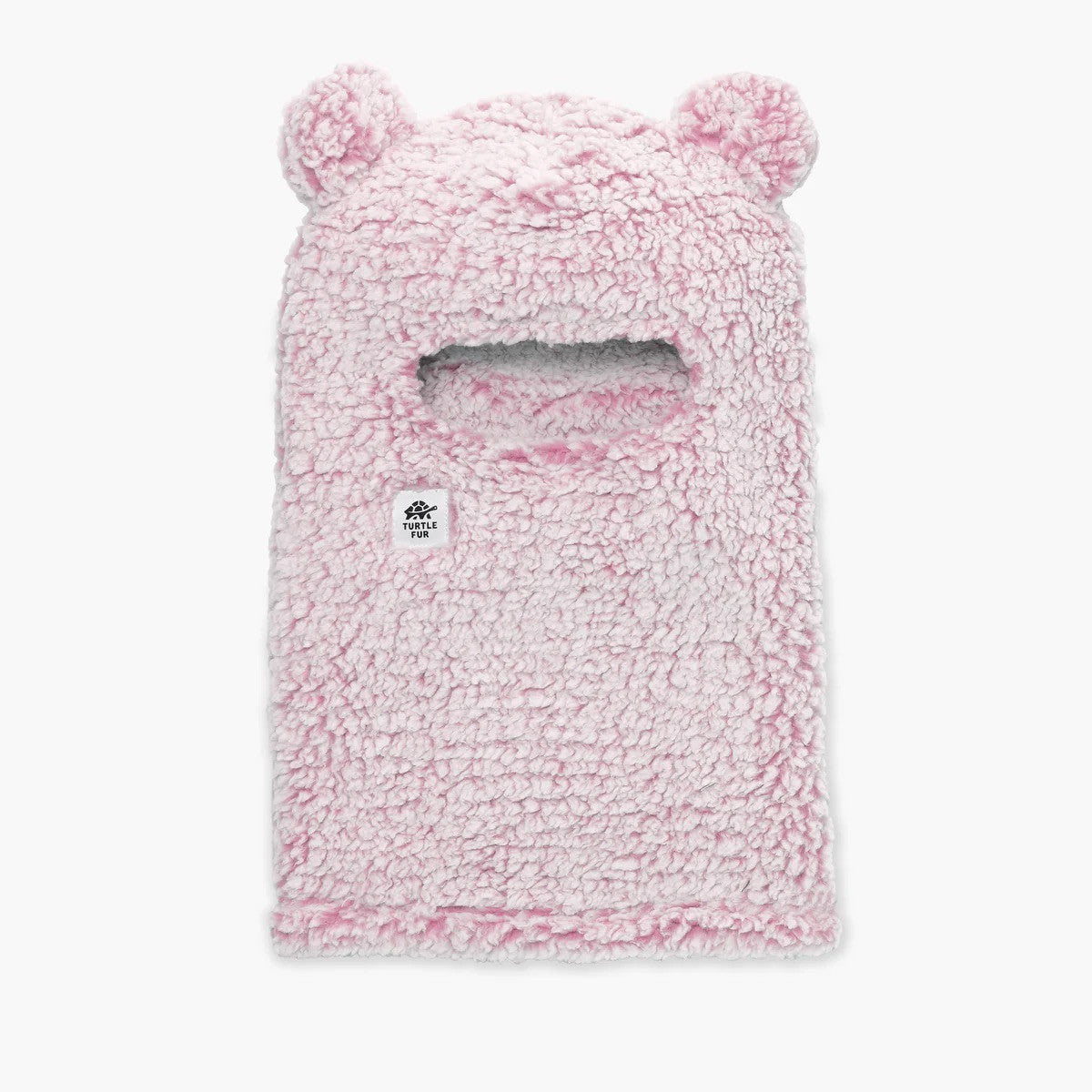 Kids Comfort Lush Bear Balaclava | Turtle Fur #color_dusty-rose