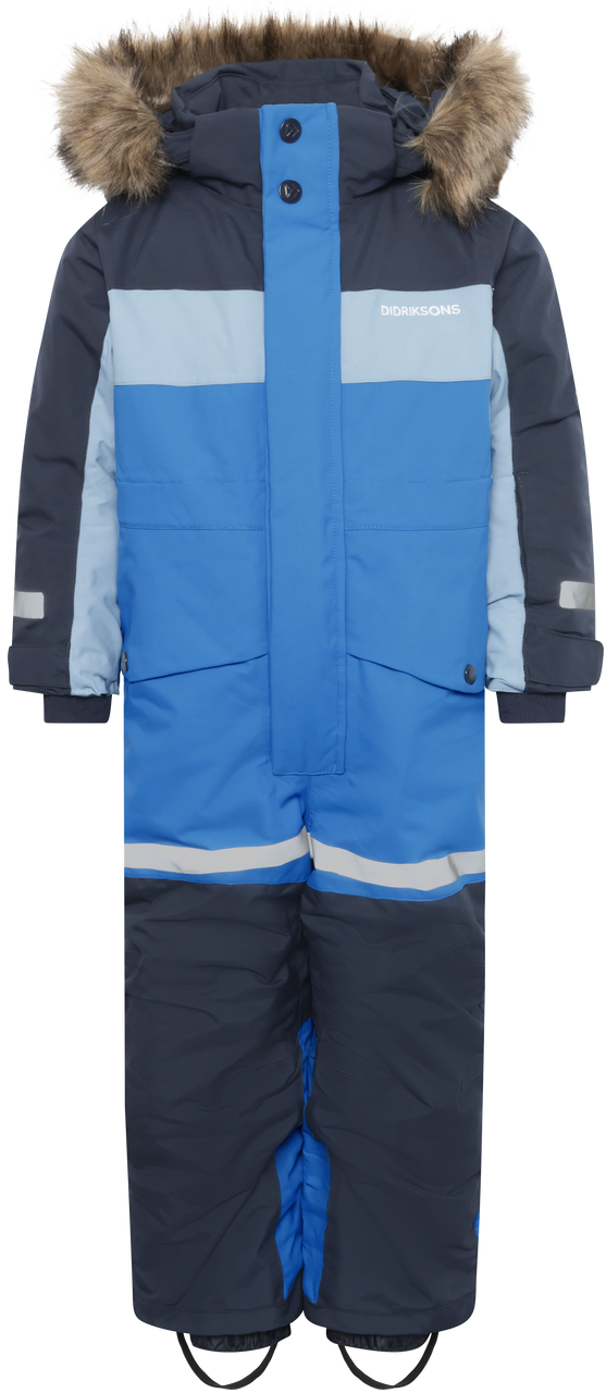 Kids Waterproof Bjarven Winter Snowsuit | Didriksons #color_saphire-blue