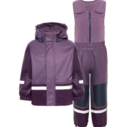 Kids Fleece Lined 2-piece Boardman  Rain Set | Didriksons |