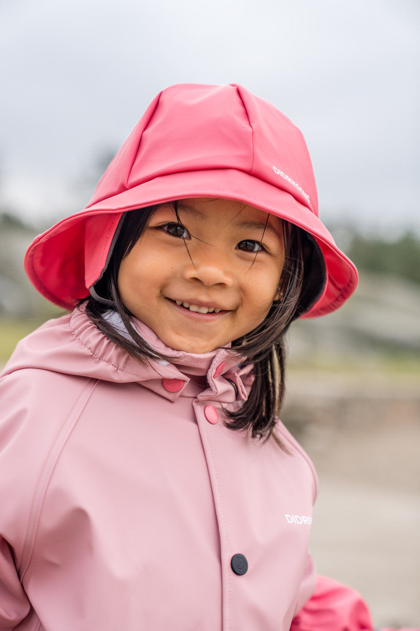 Kids Slaskeman Unlined Rain Set-Snap Jacket and Bibs – Waterproof, PU | Didriksons 