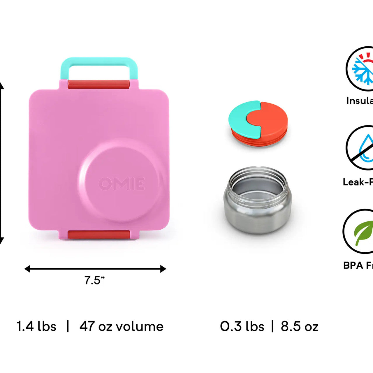 OmieBox Bento Lunch Box 