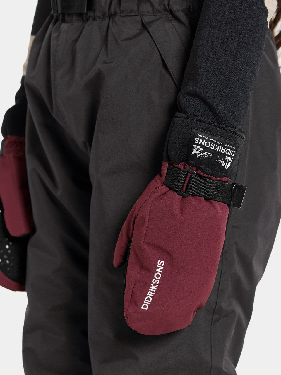 Youth Waterproof Lovas Mittens | Didriksons #color_anemon-red