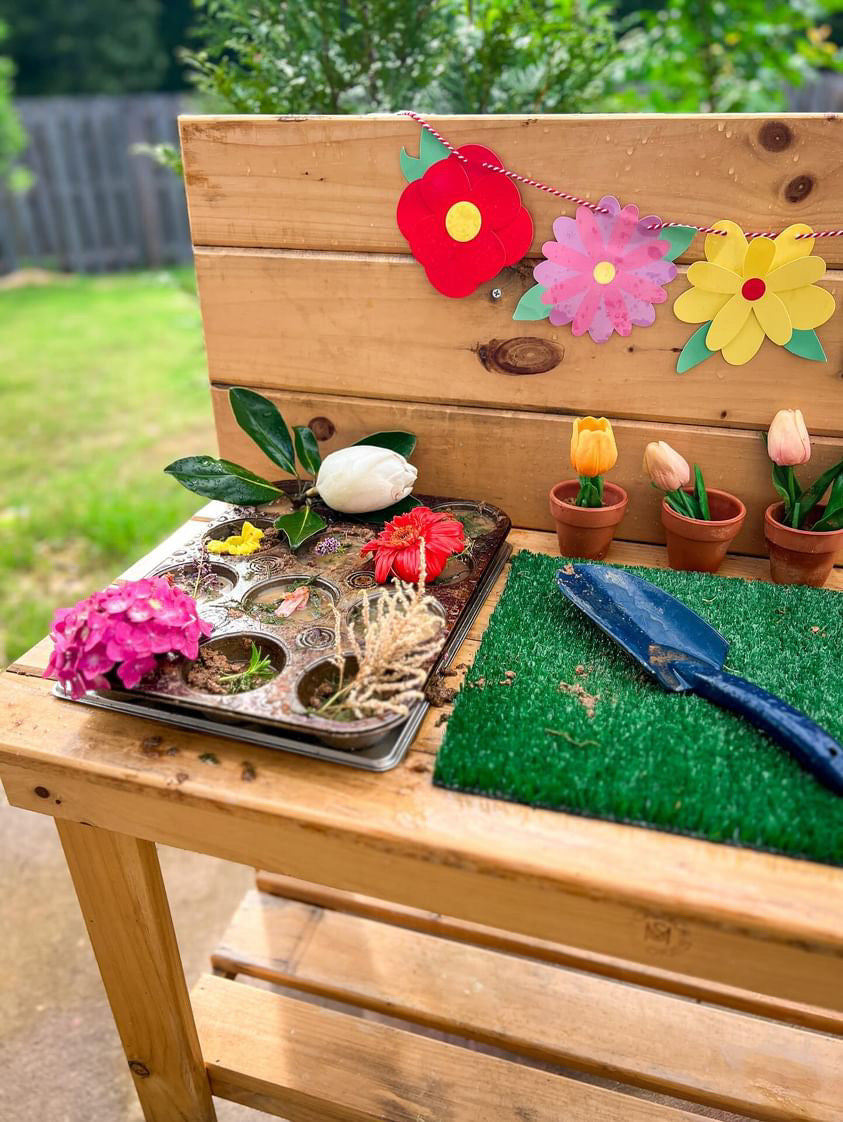 Kids Mud Kitchen - Sensory Play, Handmade | The Monarch Studio