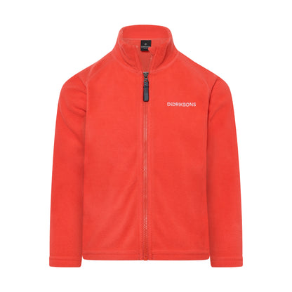 Kids Monte Mid Layer Fleece Jacket – Full Zip | Didriksons 