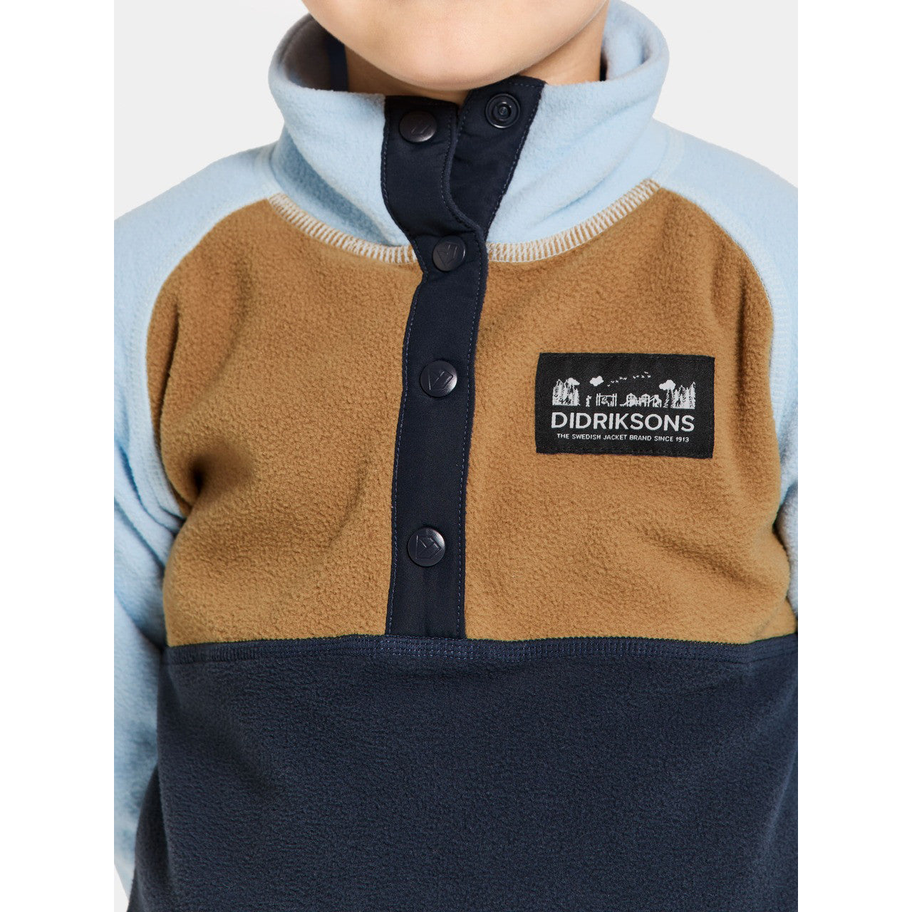 Kids Monte Fleece Jacket – Half Button | Didriksons 