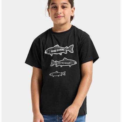 Youth Mynta Gone Fishing T-Shirt | Didriksons | 
