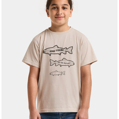 Youth Mynta Gone Fishing T-Shirt | Didriksons | 