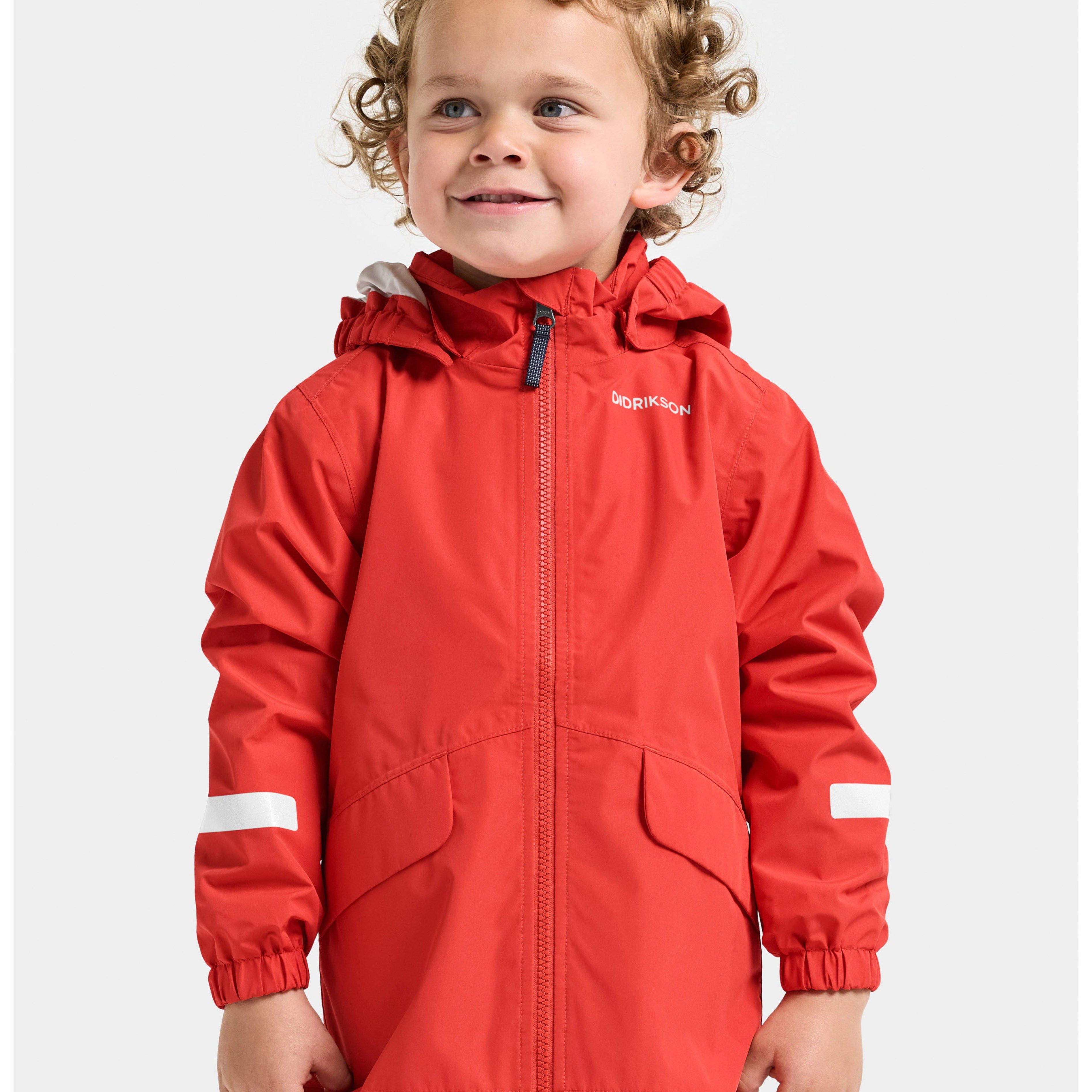 Kids Norma Waterproof Shell Jacket – Waterproof, Breathable | Didriksons | #color_paprika