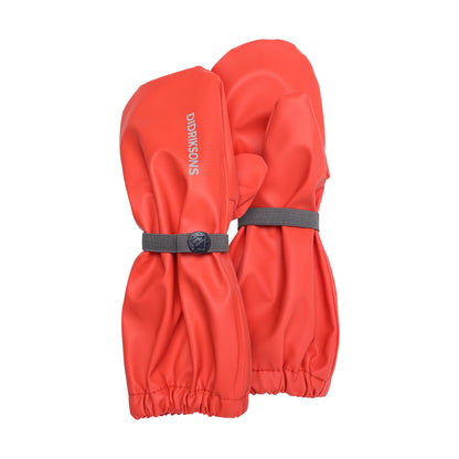 Kids Long Cuff Fleece Lined Rain Mittens – Waterproof, PU | Didriksons 