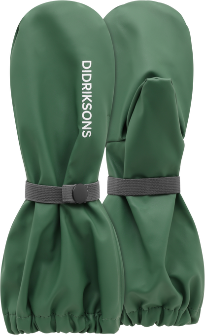 Kids Long Cuff Fleece Lined Rain Mittens – Waterproof, PU | Didriksons