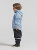 Kids Slaskeman Waterproof Snap Button Rain Set | Didriksons | #color_light-sea-blue