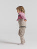 Kids Monte Half Button Fleece Jacket | Didriksons | #color_heather-pink