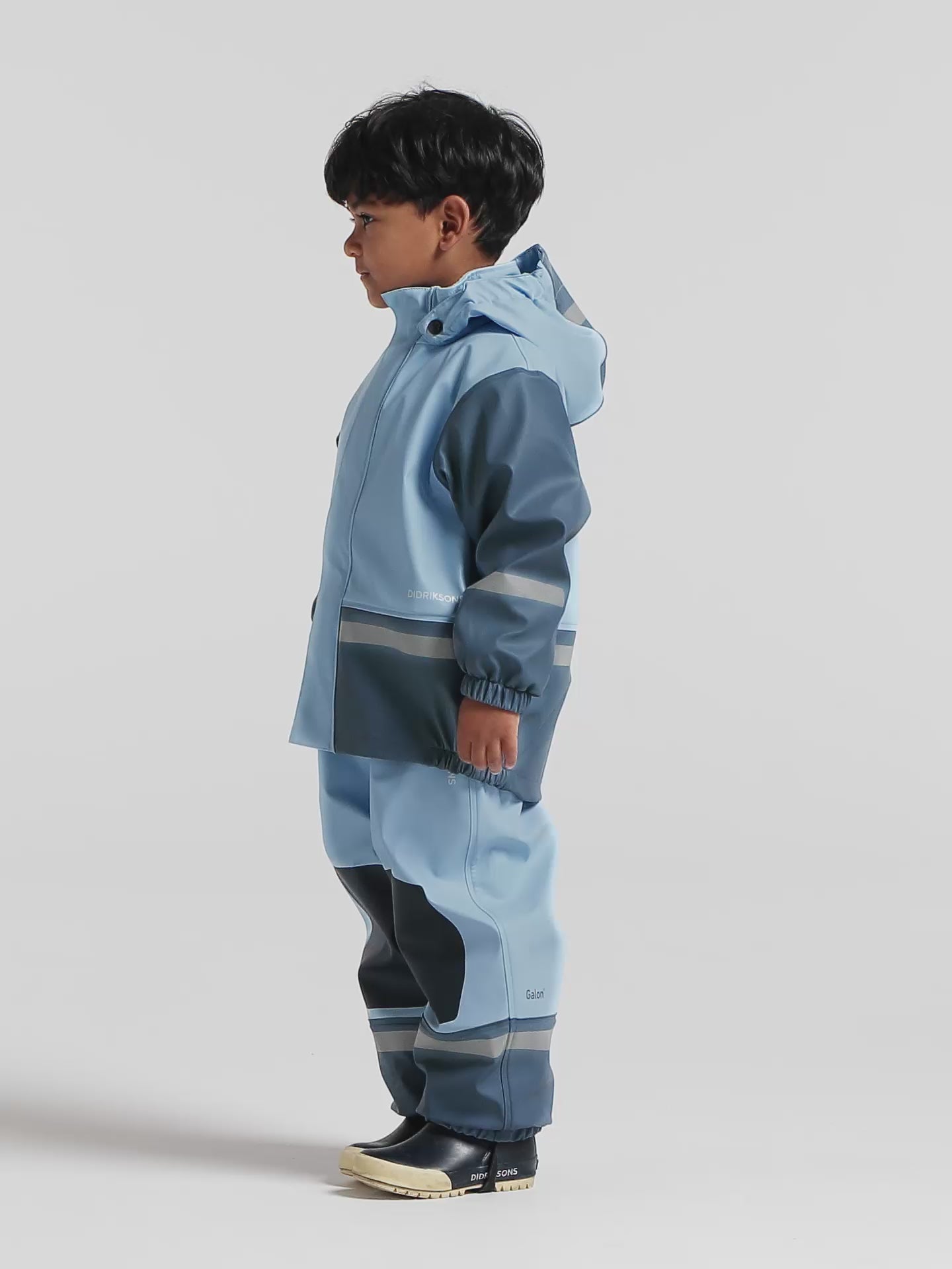 Kids Fleece Lined 2-piece Boardman  Rain Set | Didriksons |