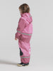 Kids Fleece Lined 2-piece Boardman  Rain Set | Didriksons |#color_light-heather-pink