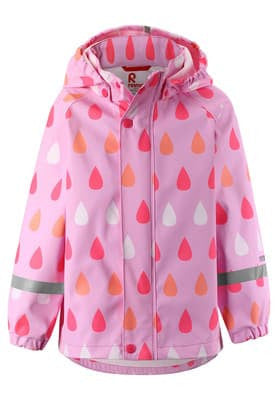 Kids Waterproof Vesi Printed Raindrop Rain Jacket - Unlined, PU | Reima 