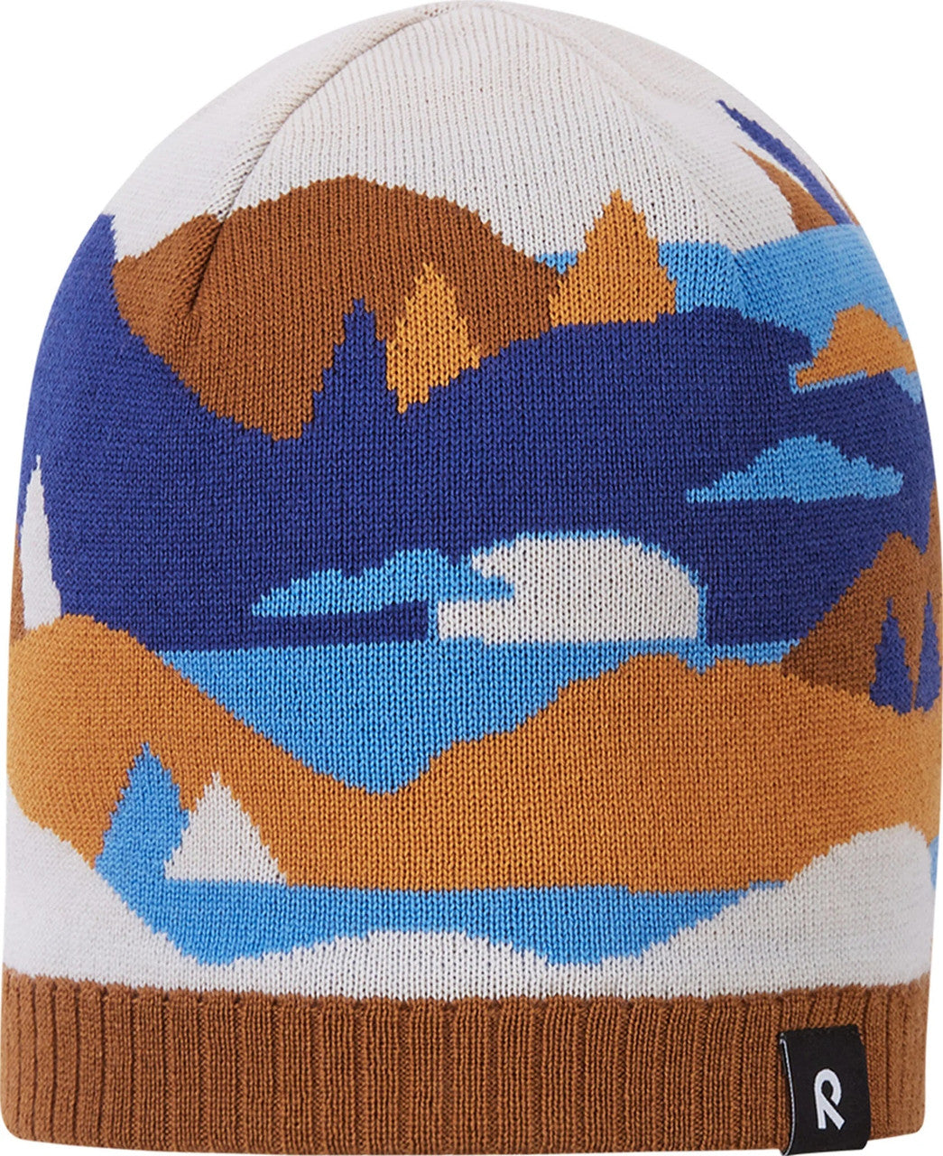 Kids Merino Wool Kuviot Wool Printed Beanie | Reima #color_twilight-blue