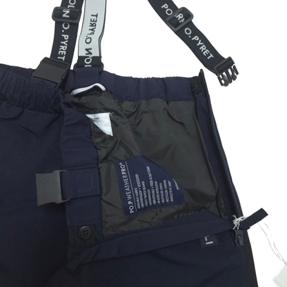 navy shell pants open