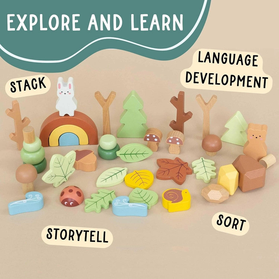 Wooden Forest Sensory Bin Accessories