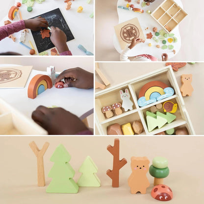 Wooden Forest Sensory Bin Accessories