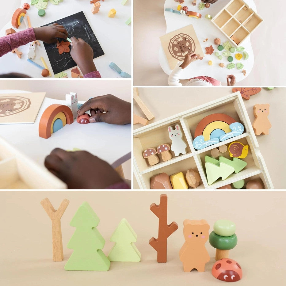 Wooden Forest Sensory Bin Accessories