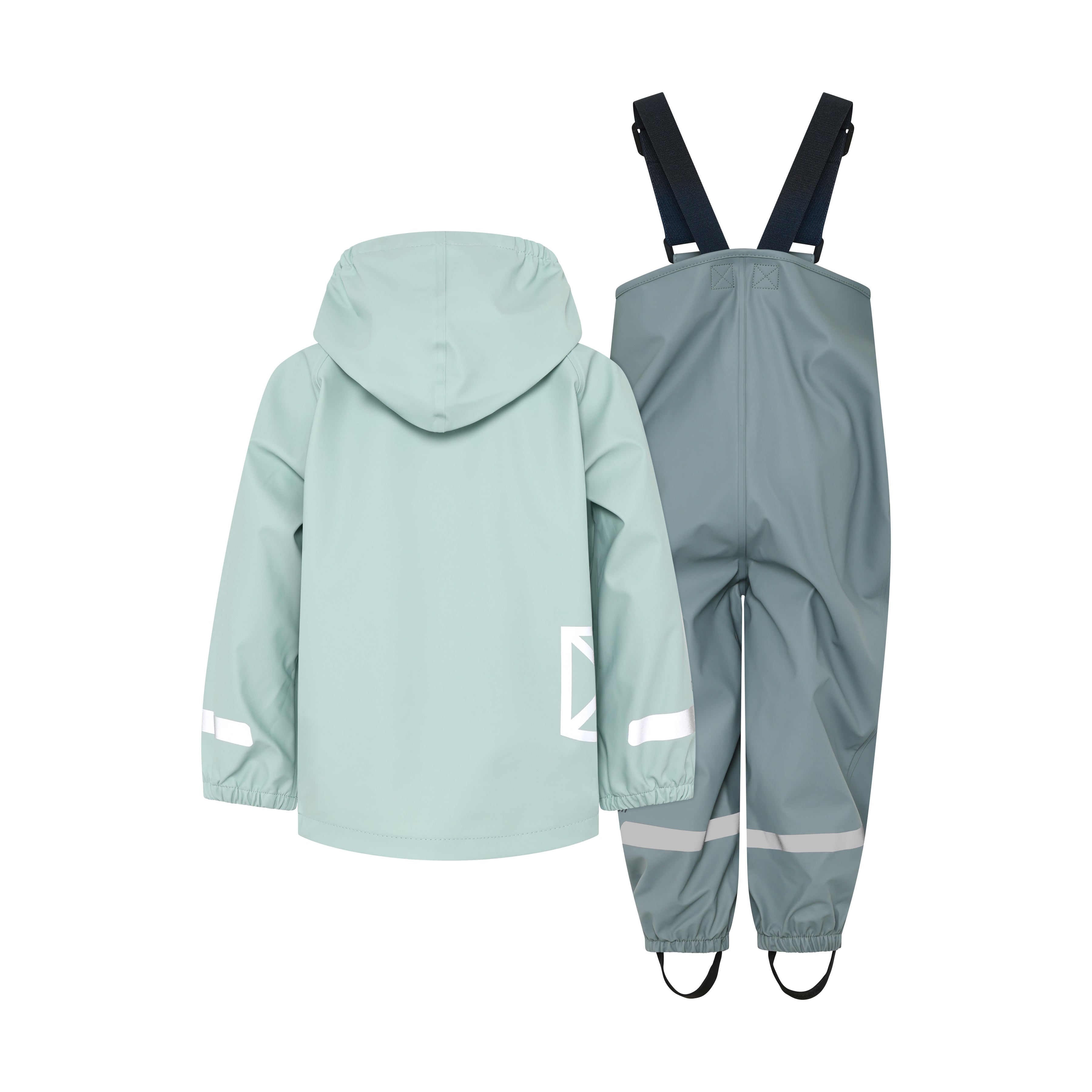 Kids Slaskeman Waterproof Snap Button Rain Set | Didriksons | 