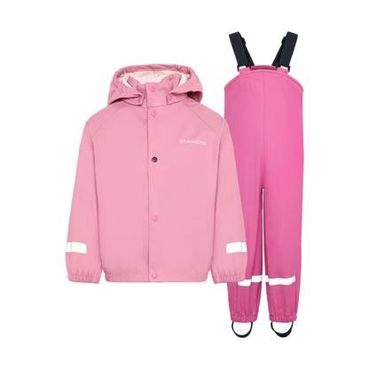 Kids Slaskeman Waterproof Snap Button Rain Set | Didriksons | 